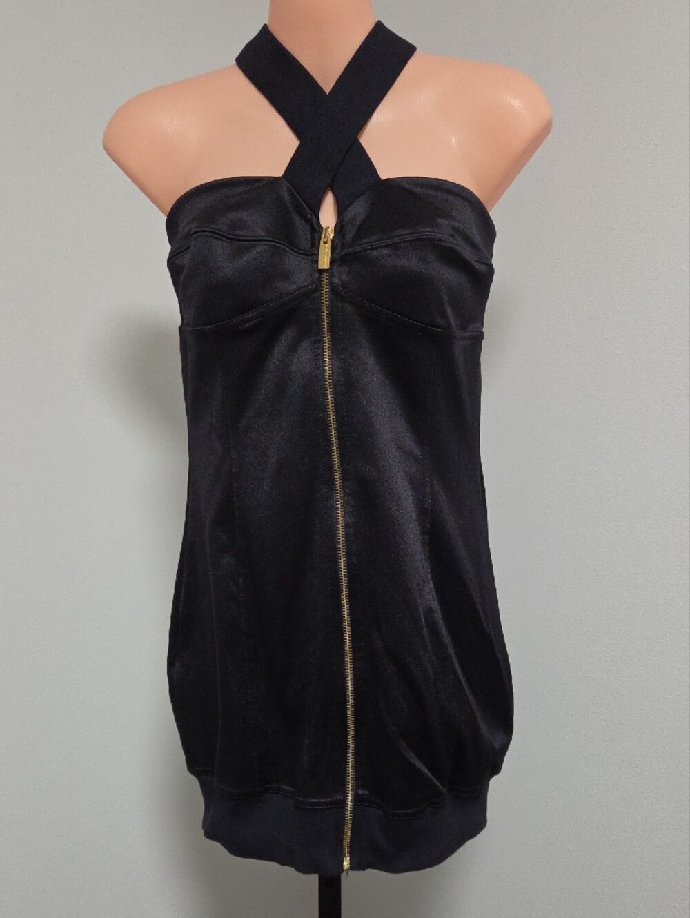 BEBE SPORT Zip-Front Mini Dress